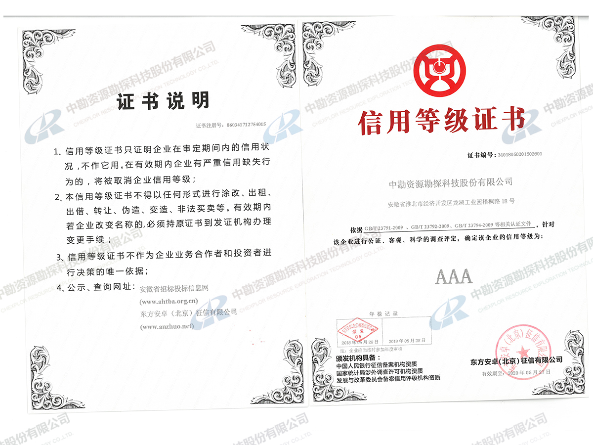 AAA证书正本（东方安卓）