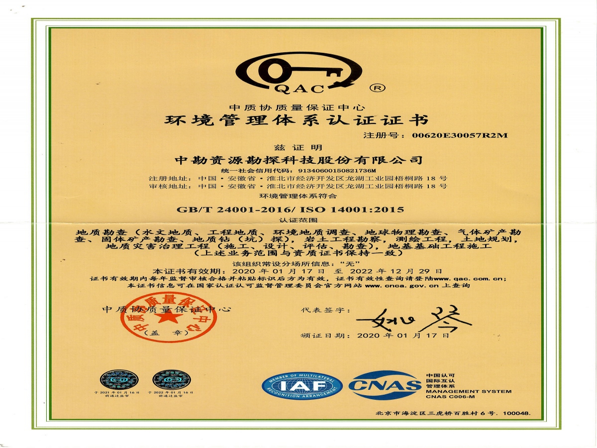 ISO14001环境管理体系